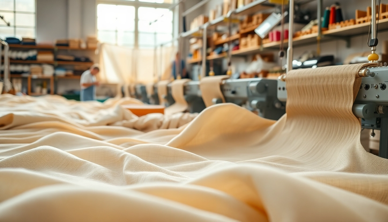 Katoen fabric creation process showcasing artistry and rich textures.