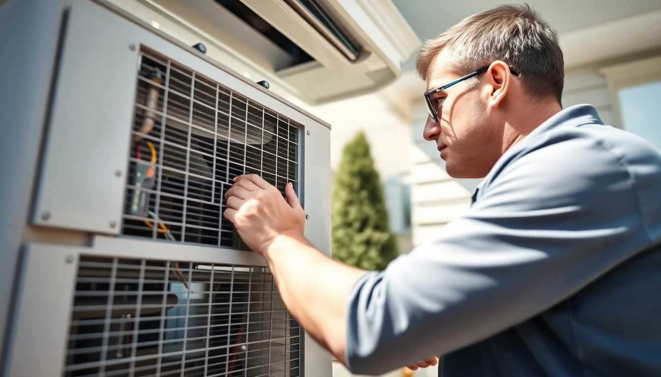 Providing reliable ac repair mesa az services with a skilled technician in action.